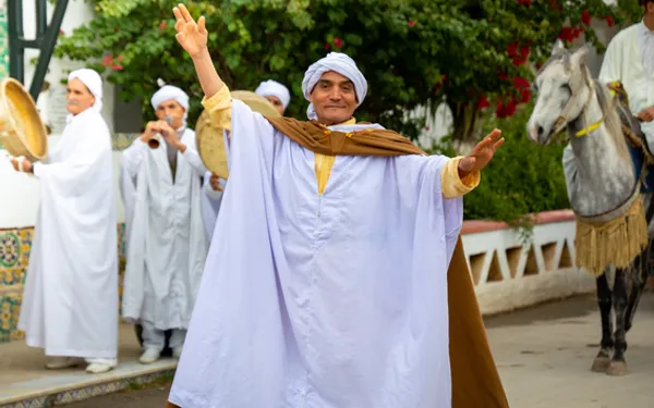 Algerian Chaoui musical troupe